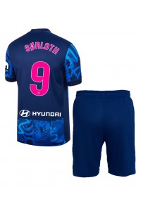 Atletico Madrid Alexander Sorloth #9 Babyklær Tredje Fotballdrakt til barn 2024-25 Korte ermer (+ Korte bukser)